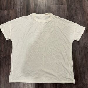 Aerie Cream Short Sleeve Tee